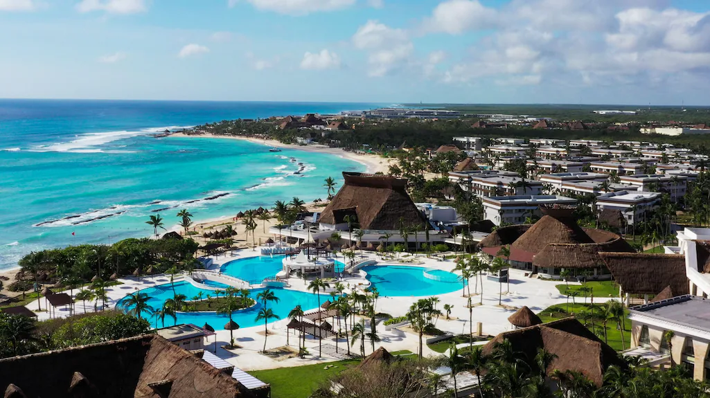 Bahia Principe Grand Tulum all-inclusive family resort with pools, restaurants, and beachfront access in Riviera Maya, Mexico.