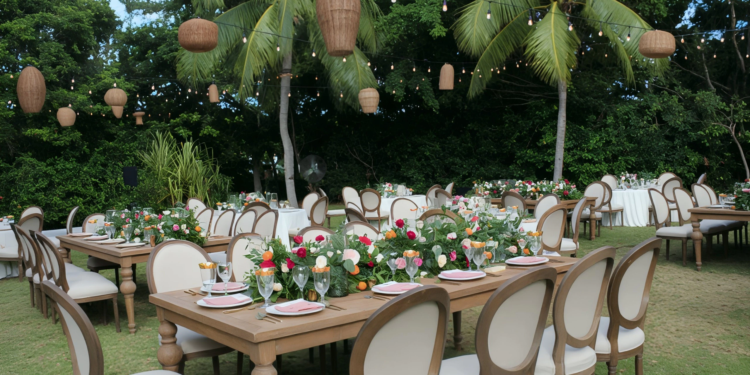 Dreams Garden wedding venue surrounded by tropical landscaping at Dreams Tulum Resort & Spa