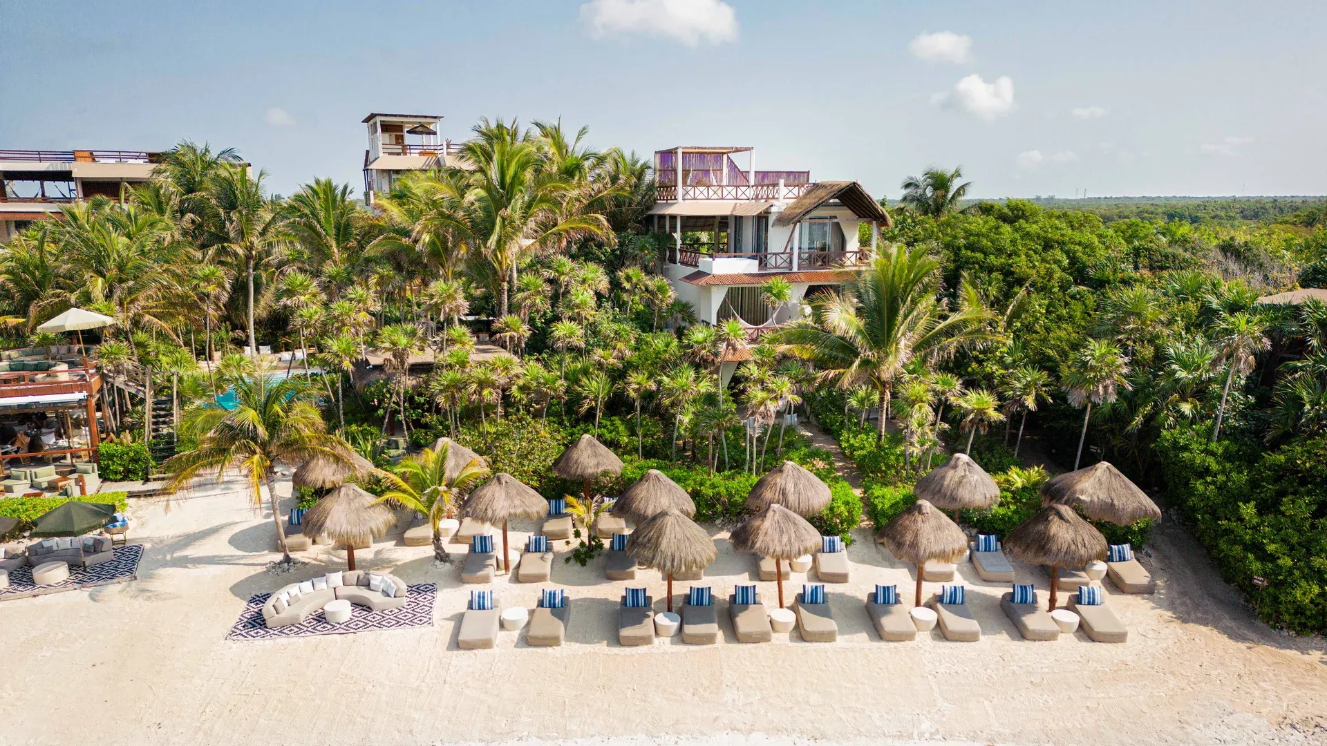 Jashita Hotel Tulum luxury boutique beachfront resort with upscale suites and Caribbean Sea views in Tulum.