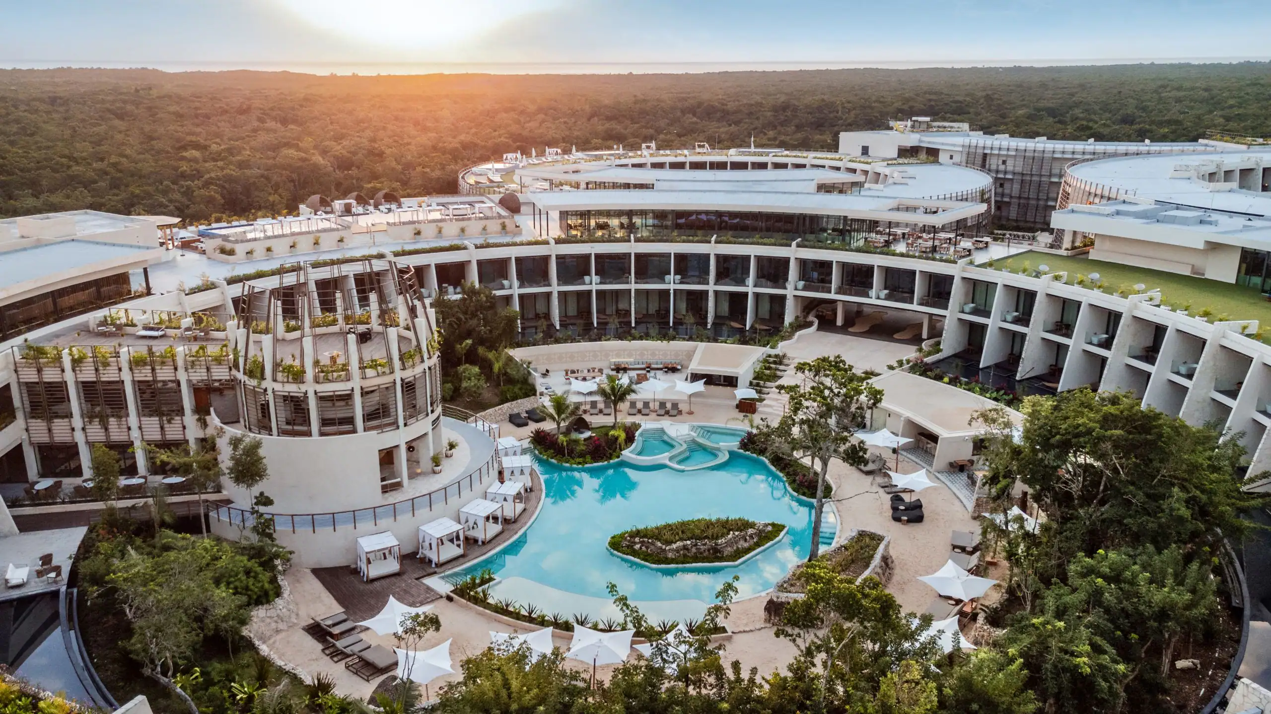 Secrets Tulum Resort and Beach Club adults-only luxury resort with modern design and exclusive beach club access in Tulum.